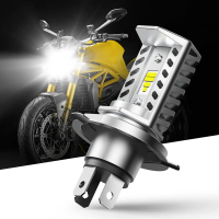 Lampu Depan Motosikal LED AUXITO MT1 H4 9003 Led 15W 1600Lm 6500K Seoul Csp Y19 Chips Lampu Depan Mo