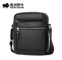 Bison Denim Tas Selempang Pria Messenger Bag Kulit Sapi Asli N2845