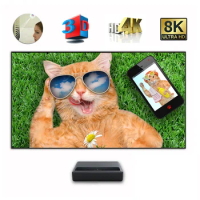 Anti Light Projection Screen 60-120 Inch PET Crystal Fixed Frame Smart TV Screens ALR 4K For Ultra Short Throw Projector