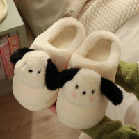 Men's Slippers Cotton Slippers Women's Winter Indoor Home Thick Sole Warm Home Outdoor Wear Plush Sl