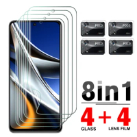 8in1 Hydrogel Film For Xiaomi Poco X4 Pro PocoX4 Nfc X3 PocoX3 Gt X2 M4 M3 F3 F2 Pro Pocophone F1 Camera Glass Screen Protector