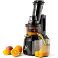 Citrus Orange Fruit &amp; Vegetable Slow Juicer Electric Cold Press Juicer Vertical Compact Design