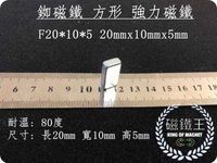 【磁鐵王 A0501】釹鐵硼 強磁 長方形 磁石 吸鐵 強力磁鐵 F20＊10＊5 長2cm寬1cm 高0.5cm