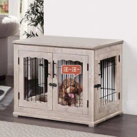 Modern Outdoor House for Dogs Four Seasons Universal Dog Kennels Wooden Small Dog House Indoor Pet Villa House Medium-sized Z