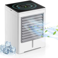 New Personal Air Cooler,Portable Evaporative Conditioner With 3 Wind Speeds Touch Screen Desktop Cooling Fan,For Home,Office