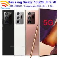 Samsung Galaxy Note 20 Ultra 5G N986U1 6.9" AMOLED 12GB RAM 128/512GB ROM NFC Snapdragon Unlocked Original Android Cell Phone