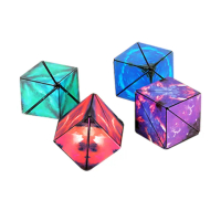 【啾愛你】四色全套組-立體百變磁力解壓魔方(紓壓玩具 / 磁性魔方 / 魔術方塊 / 立體幾何圖案)
