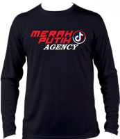 Kaos Agency Merah Putih Lengan Panjang Pria