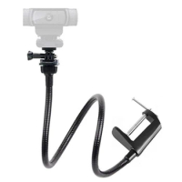 Top Deals Camera Bracket with Enhanced Desk Jaw Clamp Flexible Gooseneck Stand for Webcam Brio 4K C925E C922X C922