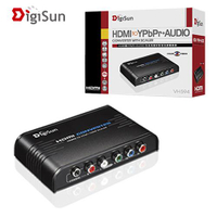 【最高22%回饋 5000點】  DigiSun VH594 HDMI轉YPbPr+AUDIO色差高解析影音訊號轉換器