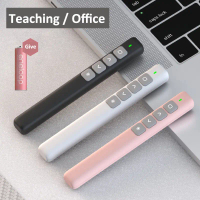 WIRELESS PRESENTER POINTER PEN REMOTE CONTROL LASER POINTER PEN FOR PRESENTATION 2.4GHz Merah