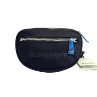 BURBERRY 最新款品牌字母logo尼龍腰包/胸口包(兩色任選均一價)(黑色/灰色)