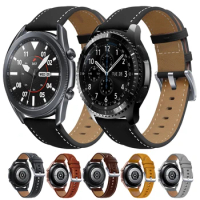Leather Strap For Samsung Galaxy Watch 4/5 40mm 44mm Gear S3 S2 Watch5 Pro 45mm Galaxy 46mm Smart Bracelet Watchband 20mm 22mm