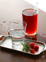 朵頤玻璃杯透明日系創意大容量家用水杯女茶杯牛奶杯冷飲杯果汁杯1入