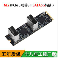 樂擴M.2轉8口sata擴展卡pcie3.0需裝驅動支持Unraid/PVE/Truenas[領邦五金配件]