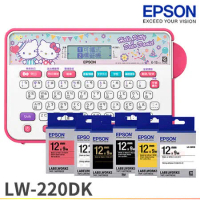 [含標籤帶($399)20卷任選]EPSON LW-220DK Hello Kitty&amp; Dear Daniel 標籤機