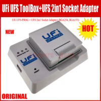 2023 NEW Original UFI BOX UFS PROG ToolBox With UFS 153&amp;254 2 IN 1 Socket Adapter For UFi BOX