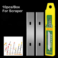 TOFAR 10pcs Spare Metal Blade for Scraper Shovel Glass Ceramic Hob Oven Cleaner Glue Sticker Remover Household Cleaning Tool