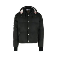 Thom Browne Polyester Hooded Jacket Black 0 Black