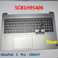 New Upper Case For lenovo IdeaPad 5 Pro 16IAH7 82SK C-cover with keyboard touchpad backlight 5CB1H95406