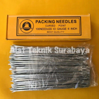 NEW 100 PCS JARUM JAHIT KARUNG GONI / BERAS 1 KOTAK 100 BUAH 6\ INCH GLANGSING / PACKING NEEDLES TER