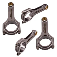 H-Beam Forged Steel Connecting Rods for Mitsubishi 4G92 120mm Genuine 3/8" ARP 2000 bolts Bielles Conrods 120mm 800hp