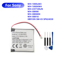 Battery LIS1662HNPC For Sony WH-1000xM3 WH-1000XM4 WH-CH710N/B WH-XB900 WH-XB900N WH-XB910 XB910N SM-03 SP624038 + Free Tools