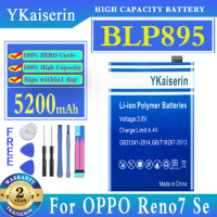 YKaiserin 5200mAh Replacement Battery BLP895 For OPPO Reno7 Se RENO 7SE PFCM00 Moile Phone