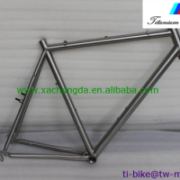 High quality titanium road bike frame , Ti bicycle frame race with 700C wheel, hot sale titanium road bicycle frame set