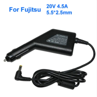 90W Car Charger 20V 4.5A Laptop DC Car Adapter For Fujitsu Amilo Gericom Lifebook C1110 X7595 S4572 E2000 D7500