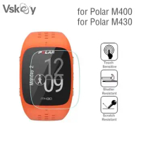 VSKEY 100PCS Smart Watch Screen Protector for Polar M430 Tempered Glass Anti-Scratch Protective Film for Polar M400