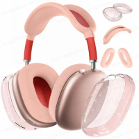 【 3-in-1 】glitter headset Case for AirPods Max earphones transparent soft TPU scratch case for AirPods Max Protective case