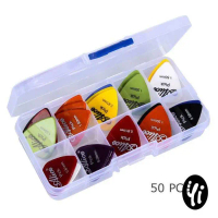 [COD] Pick Gitar Akustik Petik Plastik Alat Musik Clipper Guitar 50 PCS Petikan High Quality Garansi