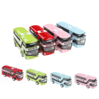 New Car Model Double-decker London Bus Alloy Diecast Vehicle Toys For Boys Gift Decoration Kids Toy