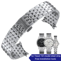 for Tissot T41/T006 Lelock Precision Steel Watch Strap T006407B Steel Strap 1853 Watch Strap Men's Watch Chain 12mm 19mm