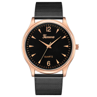 Geneva 日內瓦-德瑞克簡潔三角時標米蘭帶手錶