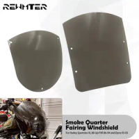 Motorcycle Windshield Quarter Fairing Wind Screen Protector Smoke/Clear For Harley Sportster XL 883 1200 Roadster Dyna Low Rider