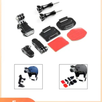 For GoPro 12 Helmet Mount Adapter Screw J-hook Base Double Sided Sticker For GoPro Hero 12 11 10 9 Insta360 ONE X3 DJI Action 3