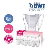 BWT德國倍世 Mg2+鎂離子濾水壺2.7L(白)＋鎂離子濾芯 4入