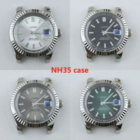 41mm NH35 Case Automatic Mechanical Sapphire Glass Modified Parts for Seiko Datejut NH36 movement Watch Accessories Repair Tools