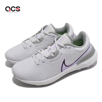 Nike 高爾夫球鞋 Infinity Pro 2 Wide 寬楦 男鞋 灰 紫 緩震 高球 運動鞋 DM8449-005