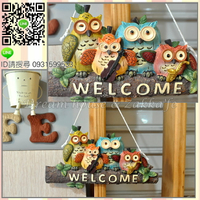 可愛 水果貓頭鷹 Welcome 壁掛/掛飾 《 歡迎光臨 》★ 夢想家精品生活家飾 ★