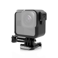 PULUZ for GoPro Hero11 Black Mini PC Plastic Border Frame with Buckle Basic Mount &amp; Screw for Gopro Sports Action Cameras
