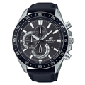 卡西歐 Casio EDIFICE 急速悍將三眼計時皮革賽車腕錶 EFV-620L-1A