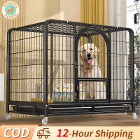 On Sale Dog Cage Pet Cage Bold Metal Kennel Dog Cage Large Dog Crate with Tray Dog Cage Dog House