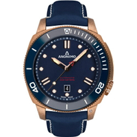 ANONIMO 吾名 NAUTILO Classic義大利海軍青銅機械男腕錶(AM100207005A07)-44mm-藍面膠帶【刷卡回饋 分期0利率】【APP下單4%點數回饋】