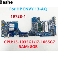 For HP ENVY 13-AQ Laptop Motherboard CPU:I5-1035G1 I7-1065G7 RAM:8GB 19728-1 L70926-601 L70927-601 100% Tested Fully OK