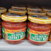 cantina salsa tortilla dip chunky mild 190gr