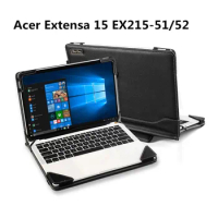 Stand Case Cover for Acer Extensa 15 EX215-51/52 15.6 inch Laptop Business Sleeve Bag Notebook PC Shell Protective Skin Pouch