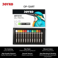 ARTISTS OIL PASTEL KRAYON MINYAK OP-ART JOYKO 12 WARNA